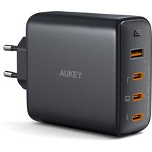 Aukey Pa-B7S-Bk 100W Dört Bağlantı Noktalı Pd Gan Duvar Şarj Cihazı 