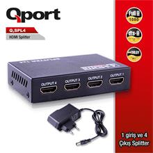 Qport Q-Spl4 Full Hd 1 Giriş 4Çıkışlı Hdmı Splıtter (Sinyal Çoğaltıcı) 
