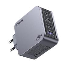 Ugreen Nexode Pro 160W Gan Hızlı Şarj Cihazı 100W Kablolu Type-C Qc Pd 3Xusb-C 1Xusb-A Gri 25877 