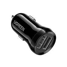 Ugreen 24W Araç Çakmaklık Şarj Cihazı 2Xusb-A Siyah 50875 