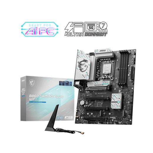 Msı B860 Gamıng Plus Wıfı Ddr5 8800Mt/S 1Xhdmı 1Xdp 3Xm.2 Atx 1851P (Intel Ultra Processors Serıes2) 