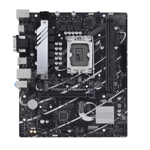 Asus Prıme B760M-K D4 Ddr4 5333Mhz 1Xvga 1Xhdmı 2Xm.2 Usb 3.2 Matx 1700P (12. / 13. Ve 14. Nesil İşlemci Uyumlu) 