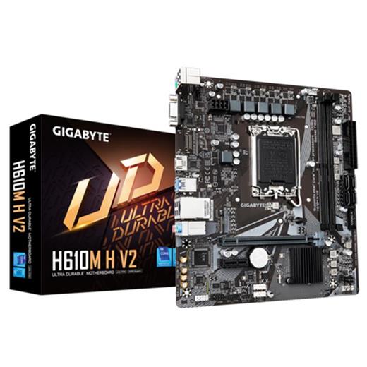Gıgabyte H610M-H-V2 Ddr5 5600Mhz 1Xvga 1Xhdmı 1Xm.2 Usb 3.2 Matx 1700P (12. / 13. Ve 14. Nesil İşlemci Uyumlu) 