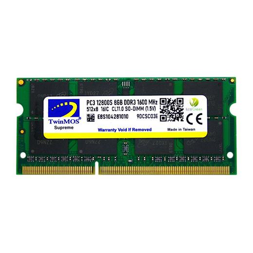 8 Gb Ddr3 1600Mhz Twınmos 1.5 Nb Mdd38Gb1600N 