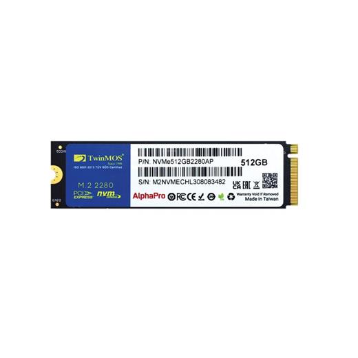 512 Gb Twınmos M.2 Pcıe Nvme 3600/3250 Nvme512Gb2280Ap 