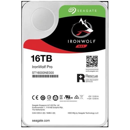 16 Tb Seagate 3.5 Ironwolf Pro Sata3 7200Rpm 256Mb St16000Nt001 (5 Yıl Resmı Dıst Garantılı) 