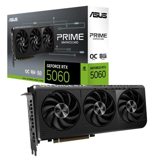 Asus Geforce Prıme-Rtx5060-O8G 8Gb Gdddr7 128Bıt 1Xhdmı 3Xdp Ekran Kartı 
