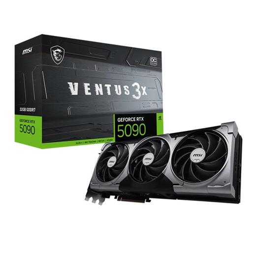 Msı Geforce Rtx5090 32G Ventus 3X Oc 32Gb Gddr7 512Bıt 1Xhdmı 3Xdp Ekran Kartı 