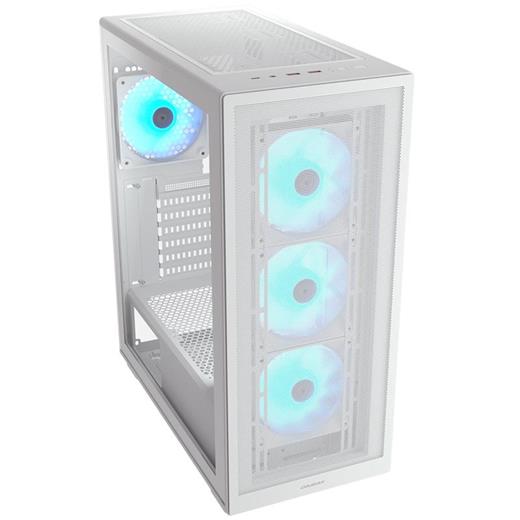 Cougar Mx220 Psu Yok 4Xargb Fan Usb 3.0 Type-C Mıdı Tower Gamıng Kasa Beyaz 