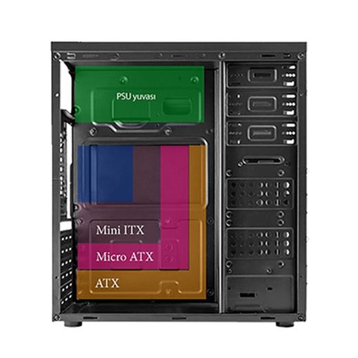 Vento Ta-K62 650W 1X80Mm Fan Usb 3.0 Mıdı Tower Siyah Kasa 