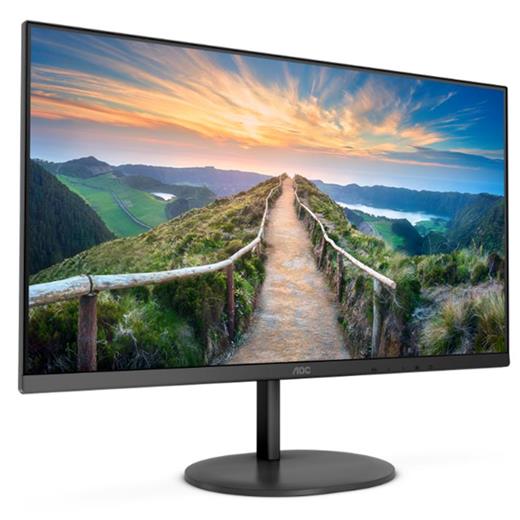 27 Aoc Q27V4Ea Ips 4Ms 75Mhz 1Xhdmı 1Xdp Qhd 2560X1440 Hoparlör Çerçevesiz Flıcker-Free Vesa Siyah 