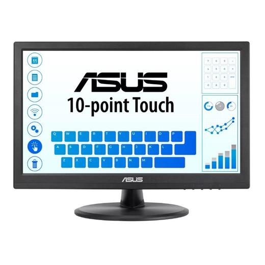 15.6 Asus Vt168Hr 5Ms 60Mhz 1Xvga 1Xhdmı Wxga 1366X768 Flıcker-Free Düşük Mavi Işık Dokunmatik Ekran Vesa Siyah 