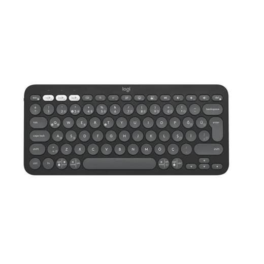 Logıtech K380S Pebble Keys 2 Çoklu Cihaz Özellikli Bluetooth Türkçe Q Klavye Gri 920-011859 