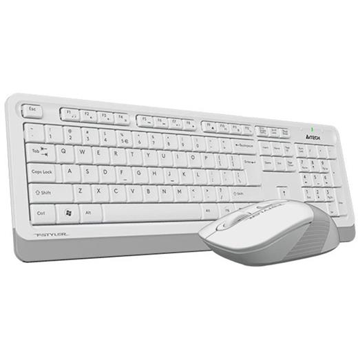 A4 Tech Fg1010 Beyaz Q Mm 2.4G Kablosuz Klavye Mouse Set 