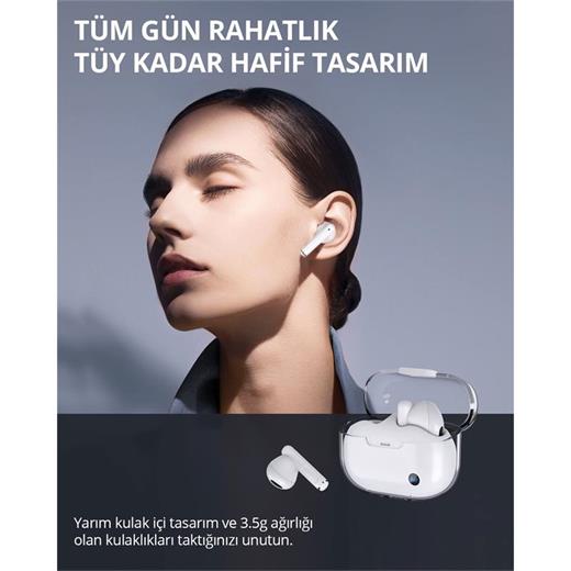 Aukey Ep-M2-Wh 13Mm Sürücülü Bluetooth 5.3 Ipx4 Kablosuz Kulaklık 