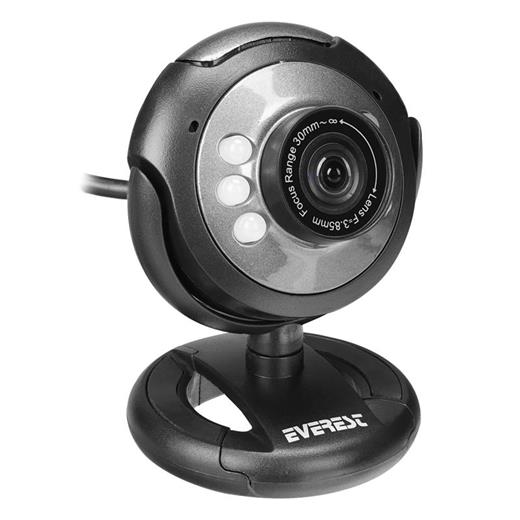 Everest Sc-824 300K Usb Mikrofonlu Görüş Ledli Webcam Pc Kamera 