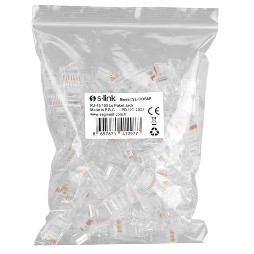 S-Lınk Sl-Cob8P Rj-45 Konnektör 100 Lü Paket 