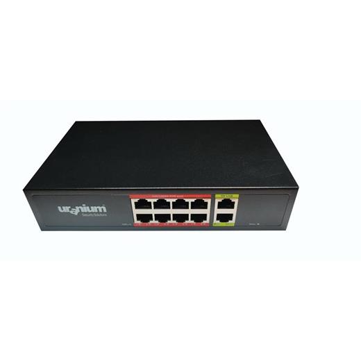 Uranıum Poe-G8002-96W 8 Port Gıgabıt + 2 Port Gıgabıt Rj45 Uplınk Poe Swıtch (Realtek Chıpset) 