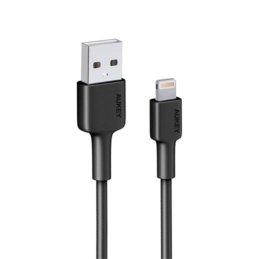 Aukey Cb-Bal7-Bk Naylon Örgülü Usb-A Lıghtnıng Kablosu 0.9Mt 