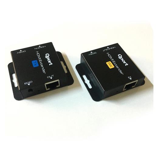 Qport Q-Hex2 Hdmı Extender Cat6 60M 2 Li Paket (Adaptör Dahil) 
