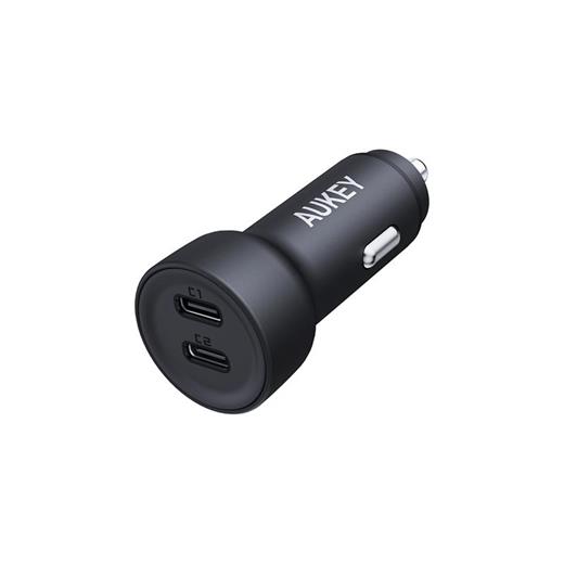 Aukey Cc-Y23-Bk 65W 2* Type-C Pd Araç Şarj Cihazı 