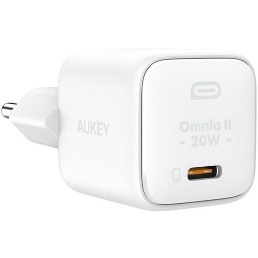 Aukey Pa-B1T-Wh 20W Omnia Iı Mini Gan Pd Qc 3.0 Type C Hızlı Şarj Adaptörü 