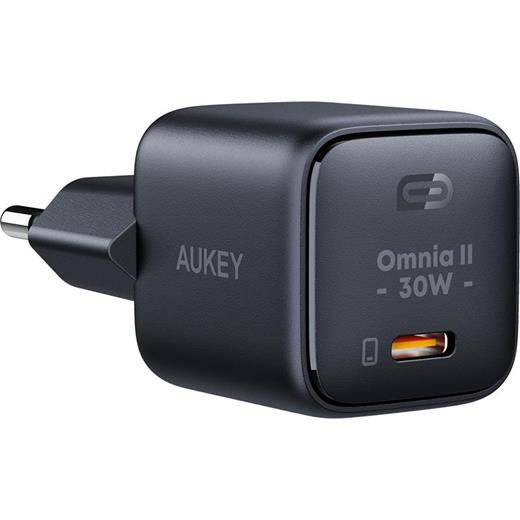 Aukey Pa-B1L-Bk 30W Omnia Iı Mini Gan Type-C Pd Şarj Adaptörü 