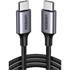 Ugreen Usb-C 60W 3A Qc Pd Örgülü Hızlı Şarj Kablosu 2 Mt Siyah 50152 