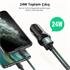 Ugreen 24W Araç Çakmaklık Şarj Cihazı 2Xusb-A Siyah 50875 