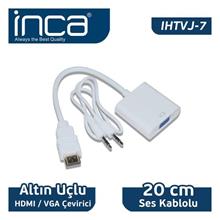 Inca Ihtvj-7 Hdmı To Vga Jaklı Ses Kablosu 20Cm - 1
